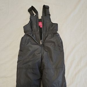 Toddler Girls Bibbed Snowpants